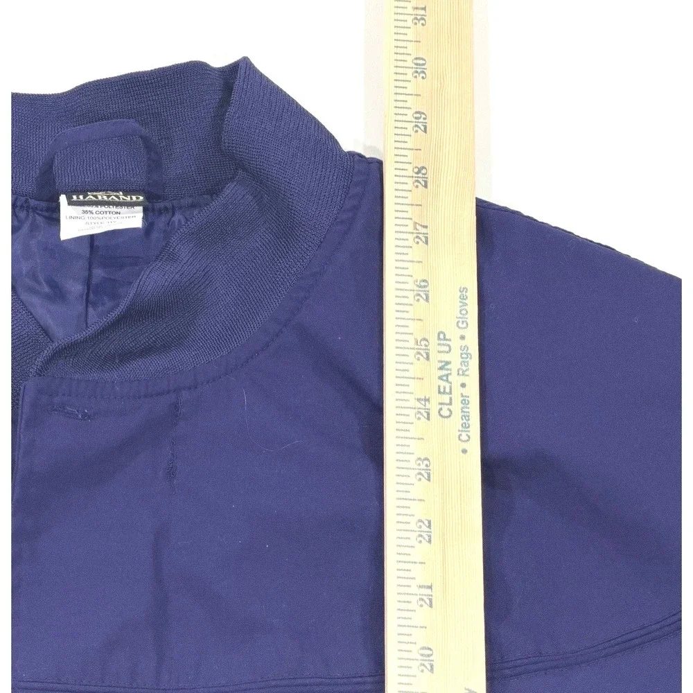 Haband Mens Navy Blue Bomber Jacket Lightweight Full Zip Style 31Y Size‎ 3X